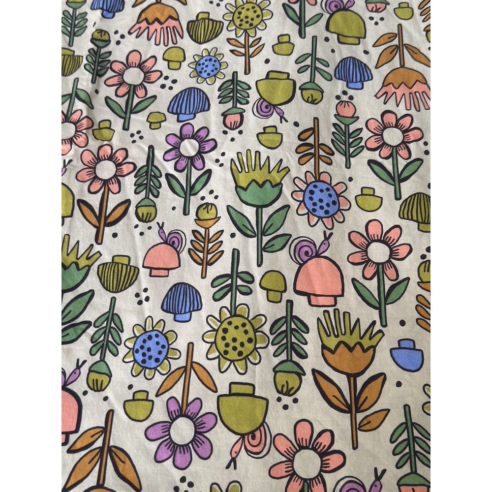 Urban Outfitters Sheet Set XL TWIN Mushroom Garden Fairy Boho Earthy Flowers - Picture 5 of 5